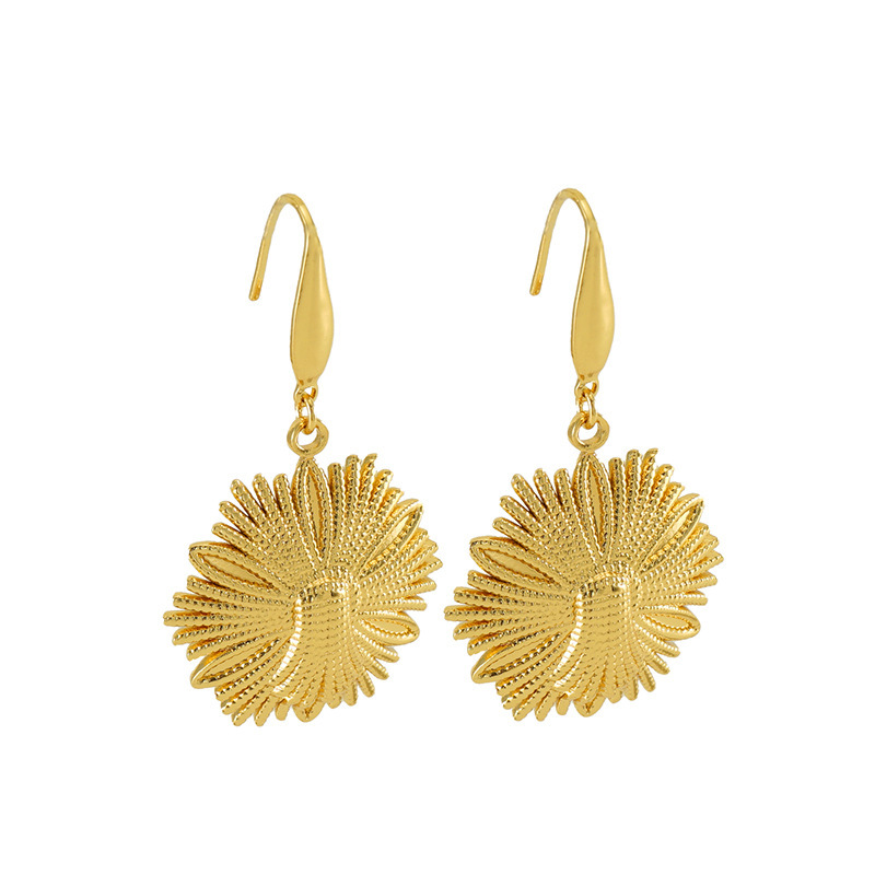 Intricate 18k Plated Stainless Steel Animal Line Hook Earrings