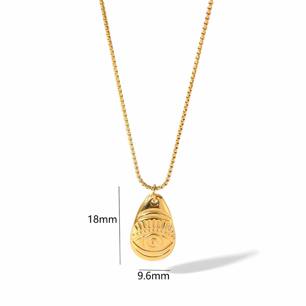 PVD Plated Stainless Steel  Pendant Necklace