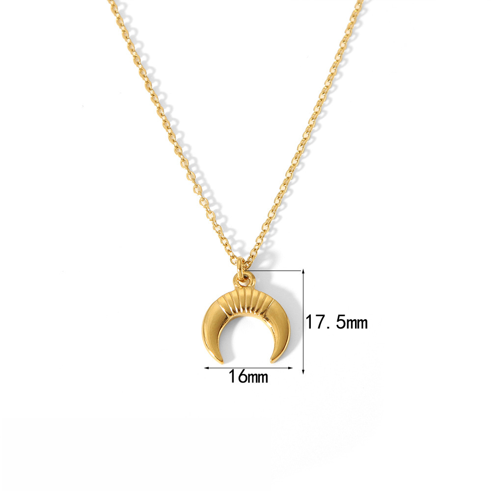 PVD Plated Stainless Steel  Pendant Necklace