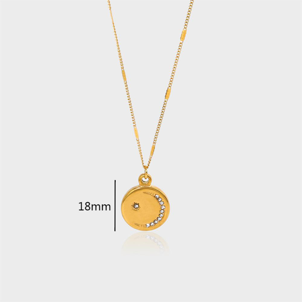 PVD Plated Stainless Steel  Pendant Necklace