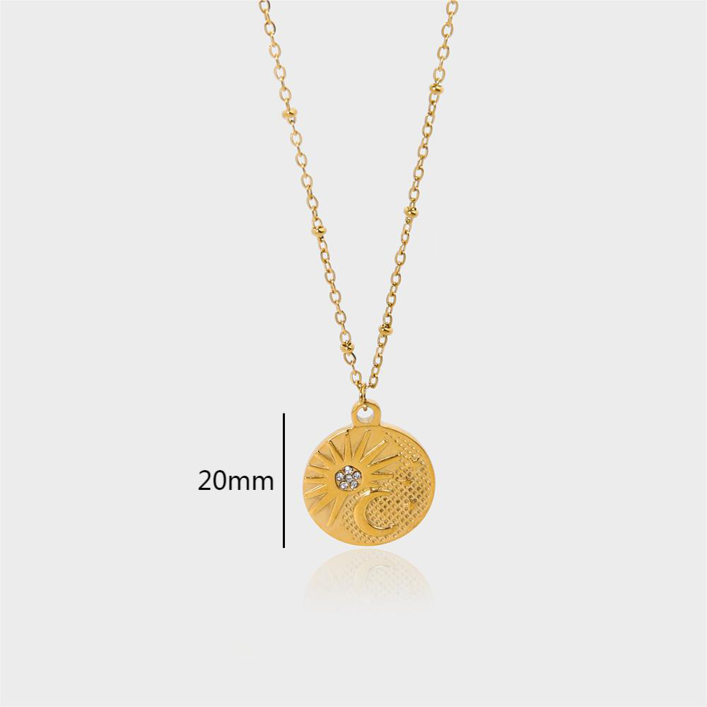 PVD Plated Stainless Steel  Pendant Necklace