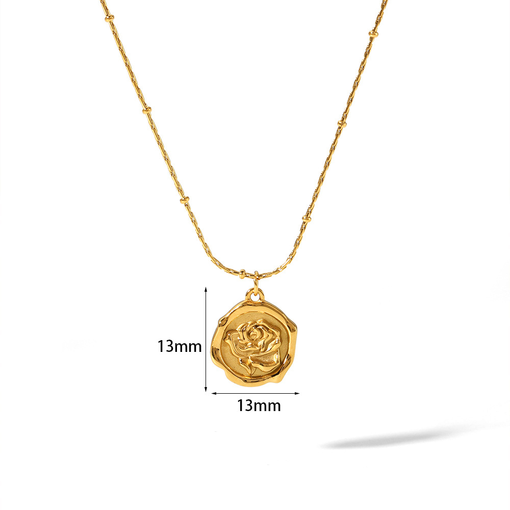 Pendant  Stainless Steel Station Necklace
