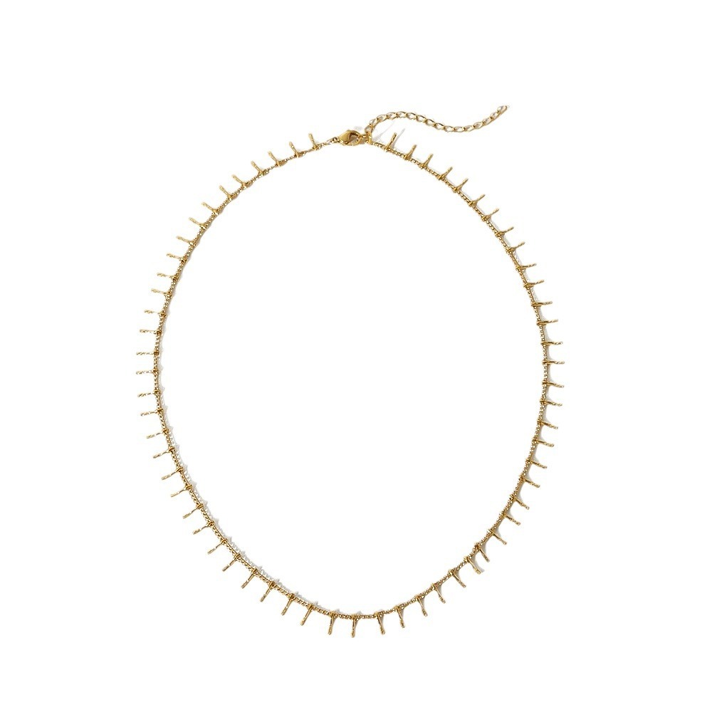 Stainless Steel Resa Chain Necklace in 18k Gold
