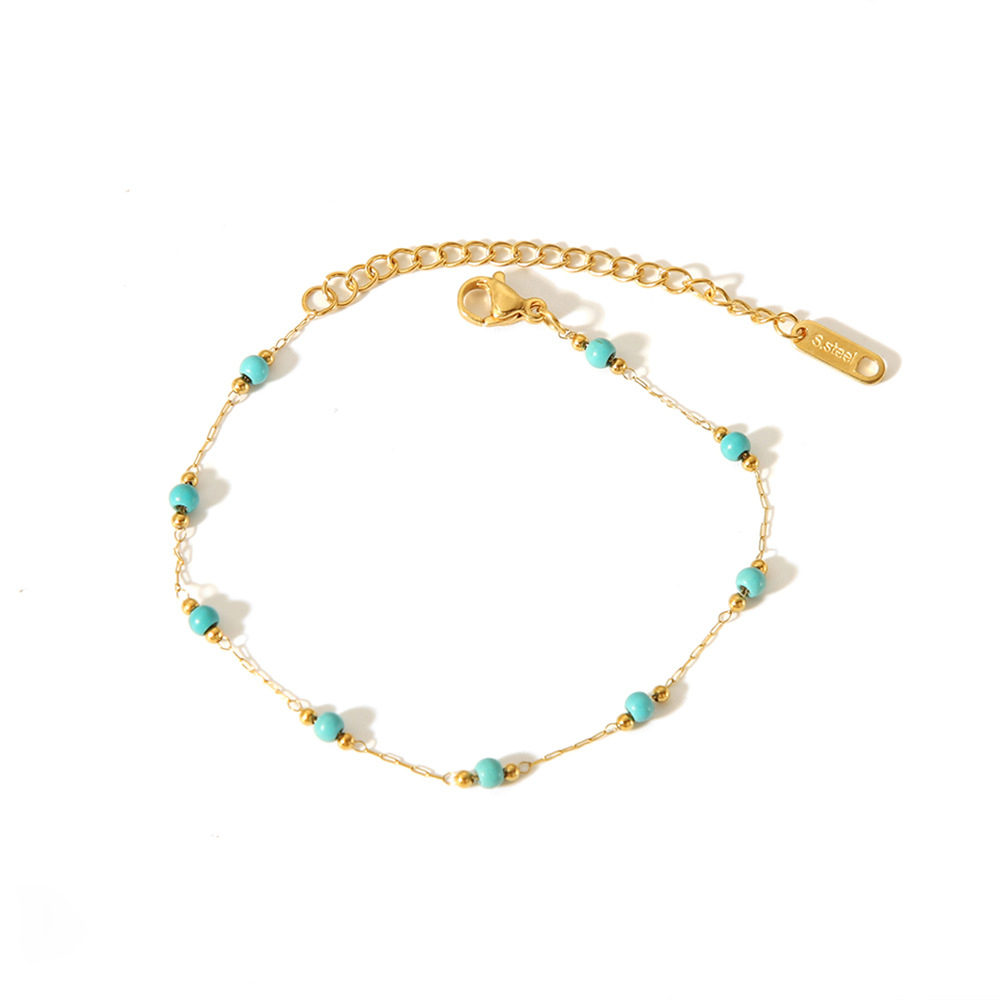 Chevron Chain Bracelet 316L Stainless Steel PVD Plating