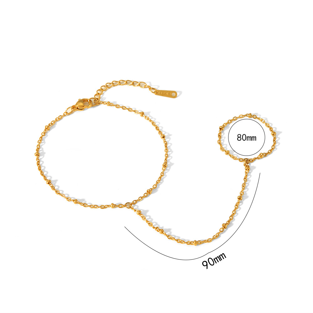 Chevron Chain Bracelet 316L Stainless Steel PVD Plating