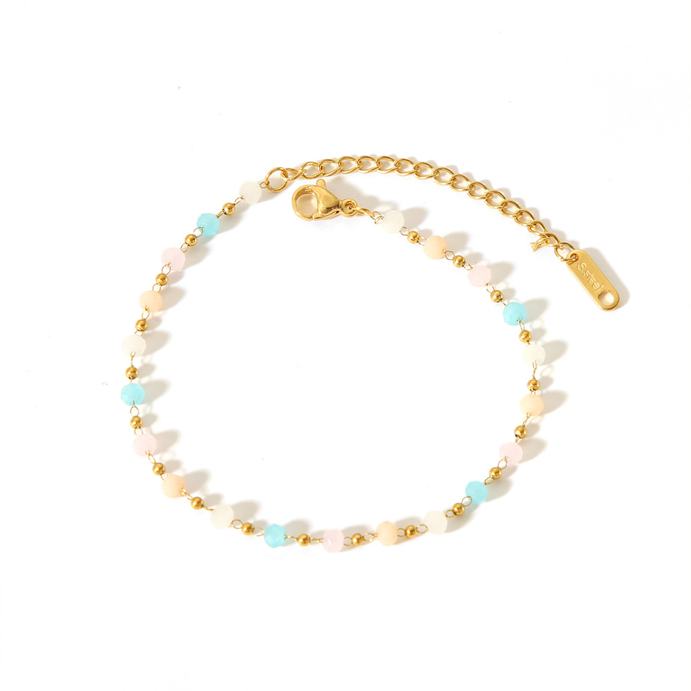 Chevron Chain Bracelet 316L Stainless Steel PVD Plating
