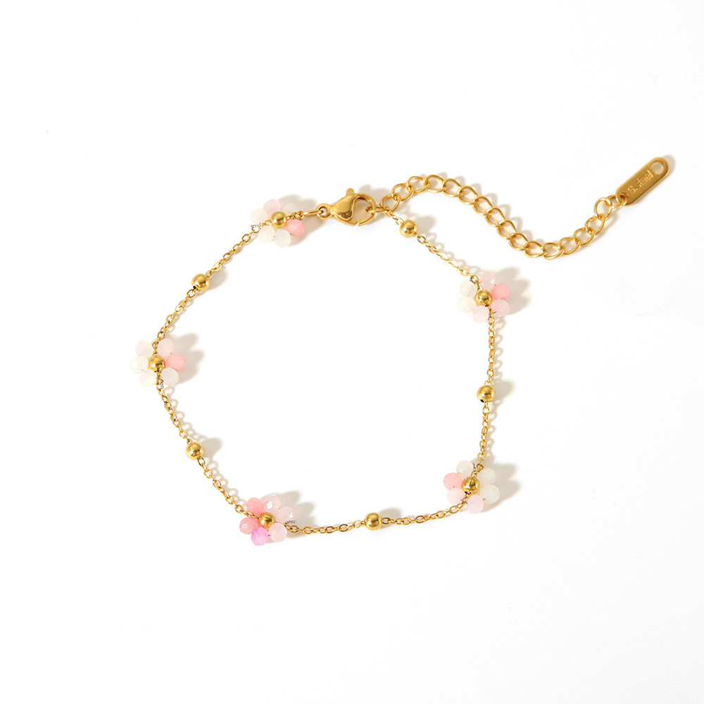 Chevron Chain Bracelet 316L Stainless Steel PVD Plating