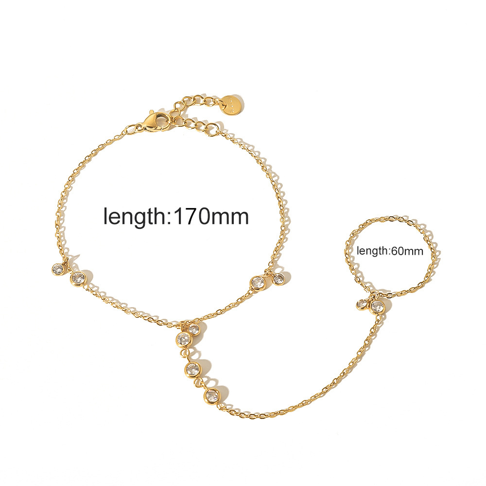 Chevron Chain Bracelet 316L Stainless Steel PVD Plating