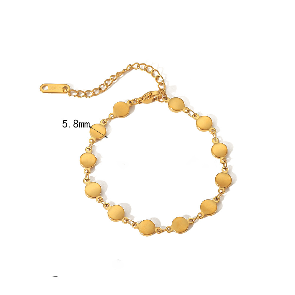 Chevron Chain Bracelet 316L Stainless Steel PVD Plating