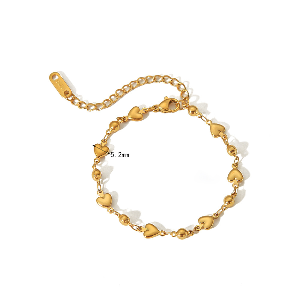 Chevron Chain Bracelet 316L Stainless Steel PVD Plating