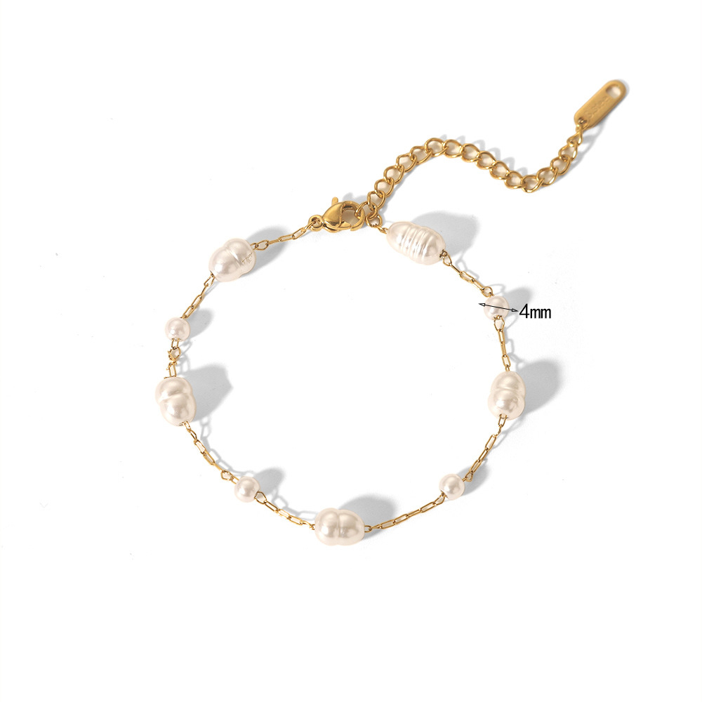 INS Pearl Collection Fine Bracelet Stainless Steel