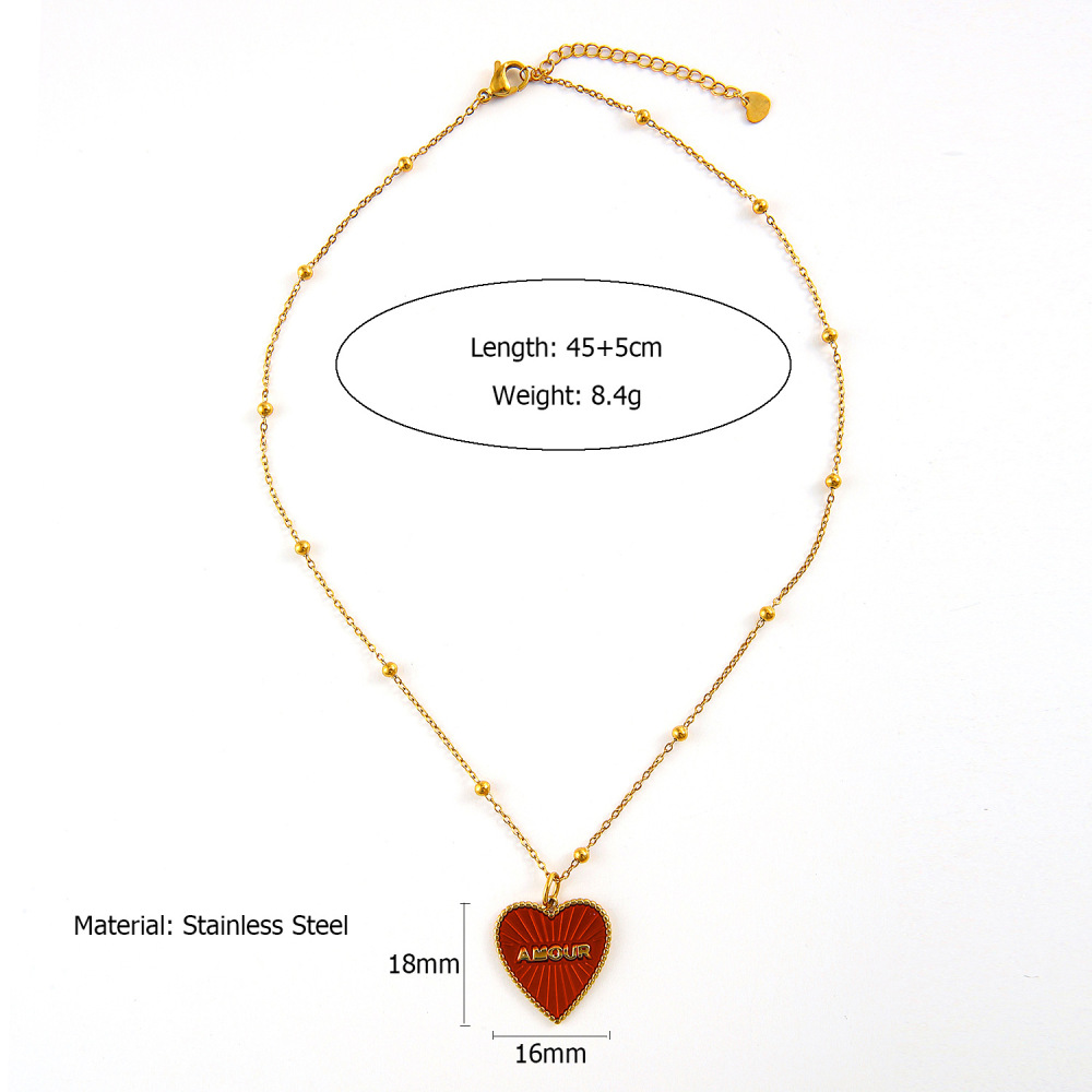 Ethnic wave pendant ruby mixed with seed beads necklace