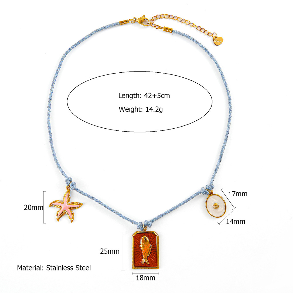 Ethnic wave pendant ruby mixed with seed beads necklace