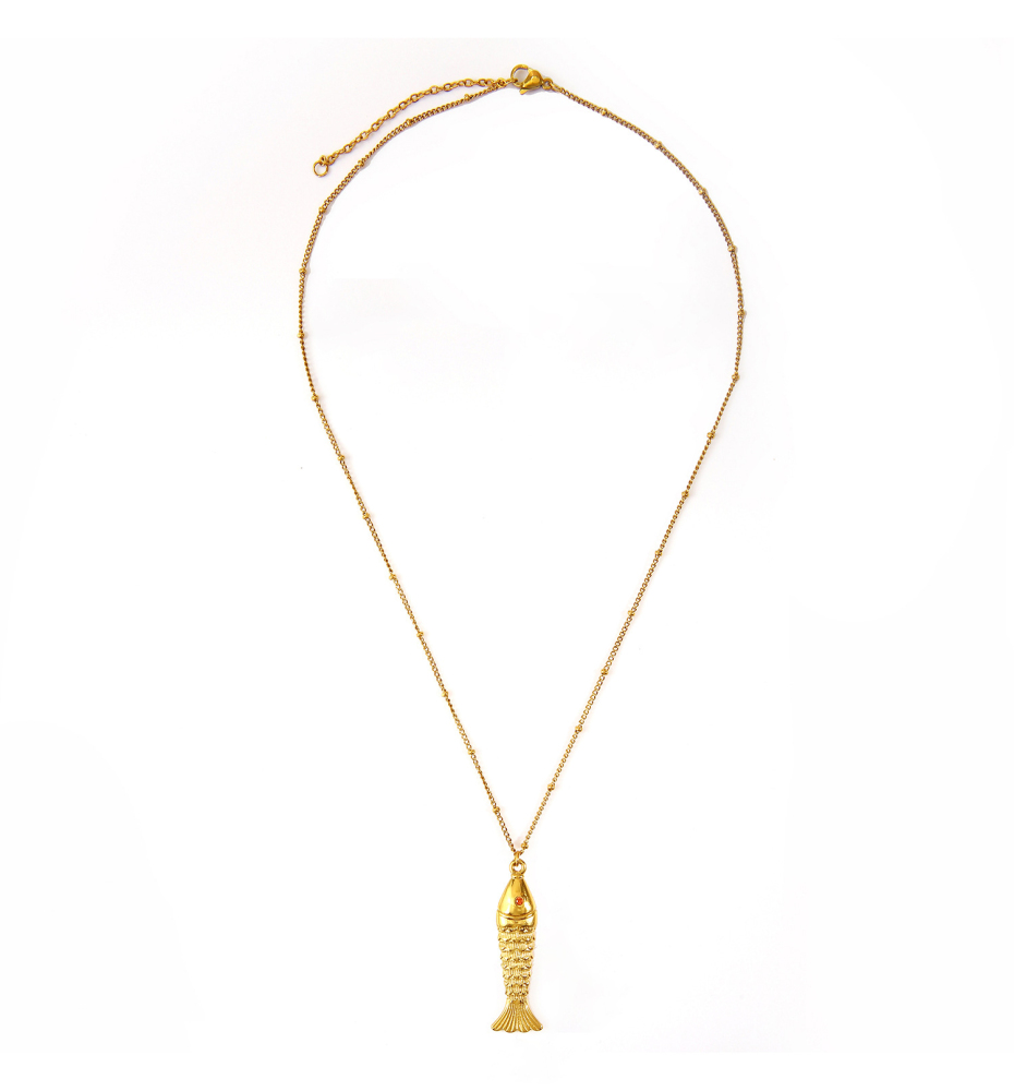 Ethnic wave pendant ruby mixed with seed beads necklace