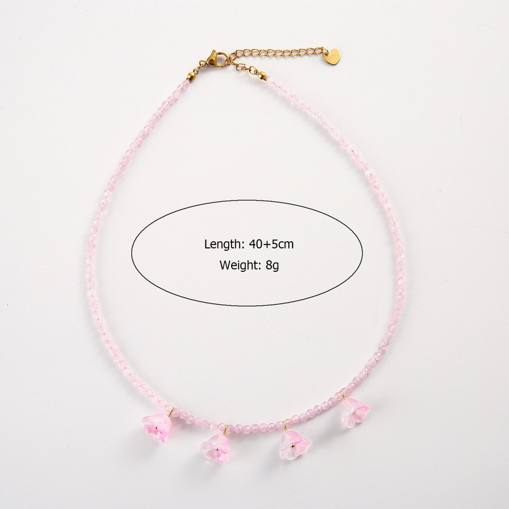 Ethnic wave pendant ruby mixed with seed beads necklace