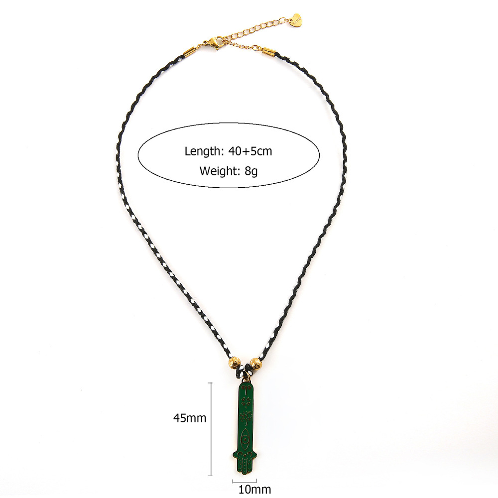 Ethnic wave pendant ruby mixed with seed beads necklace