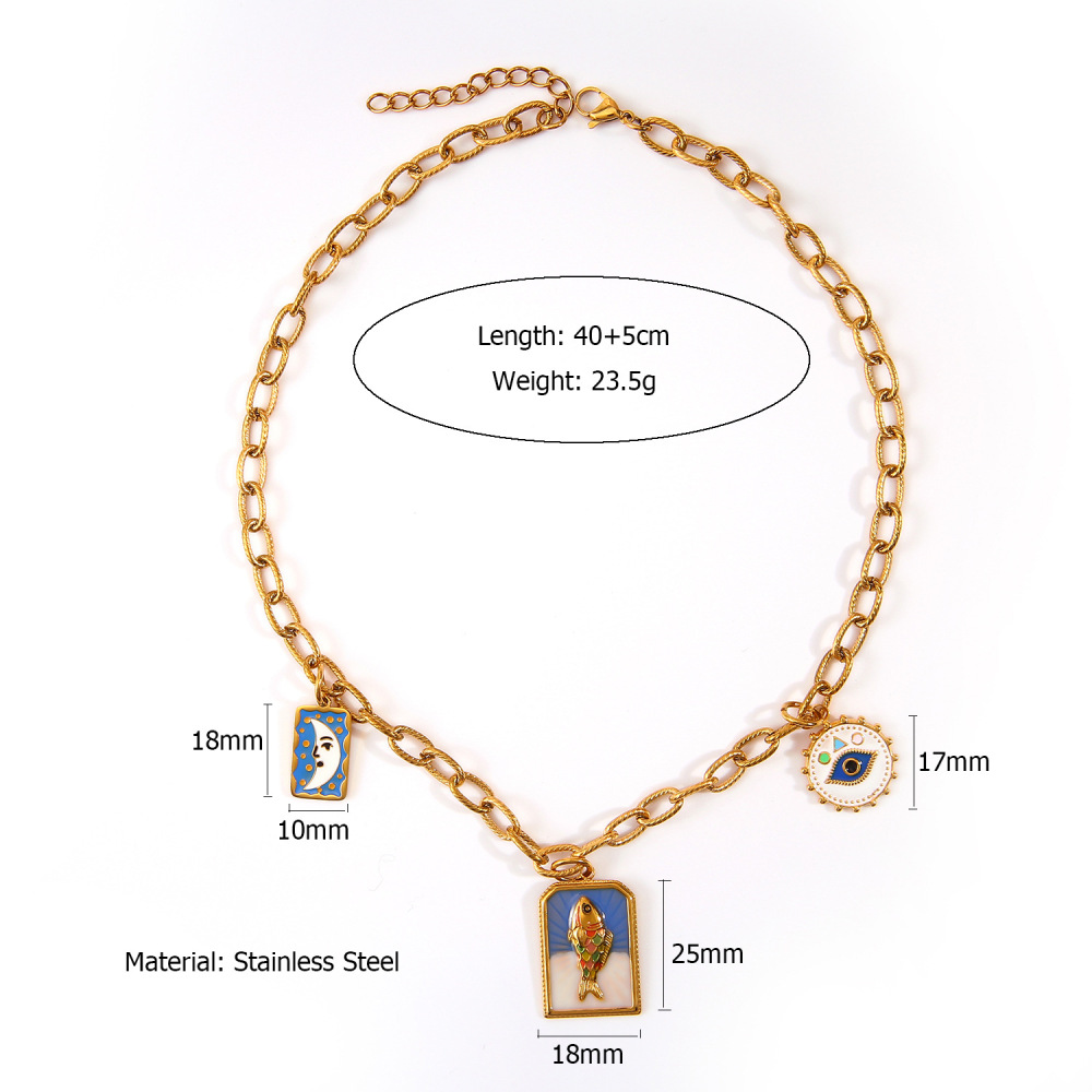 Ethnic wave pendant ruby mixed with seed beads necklace