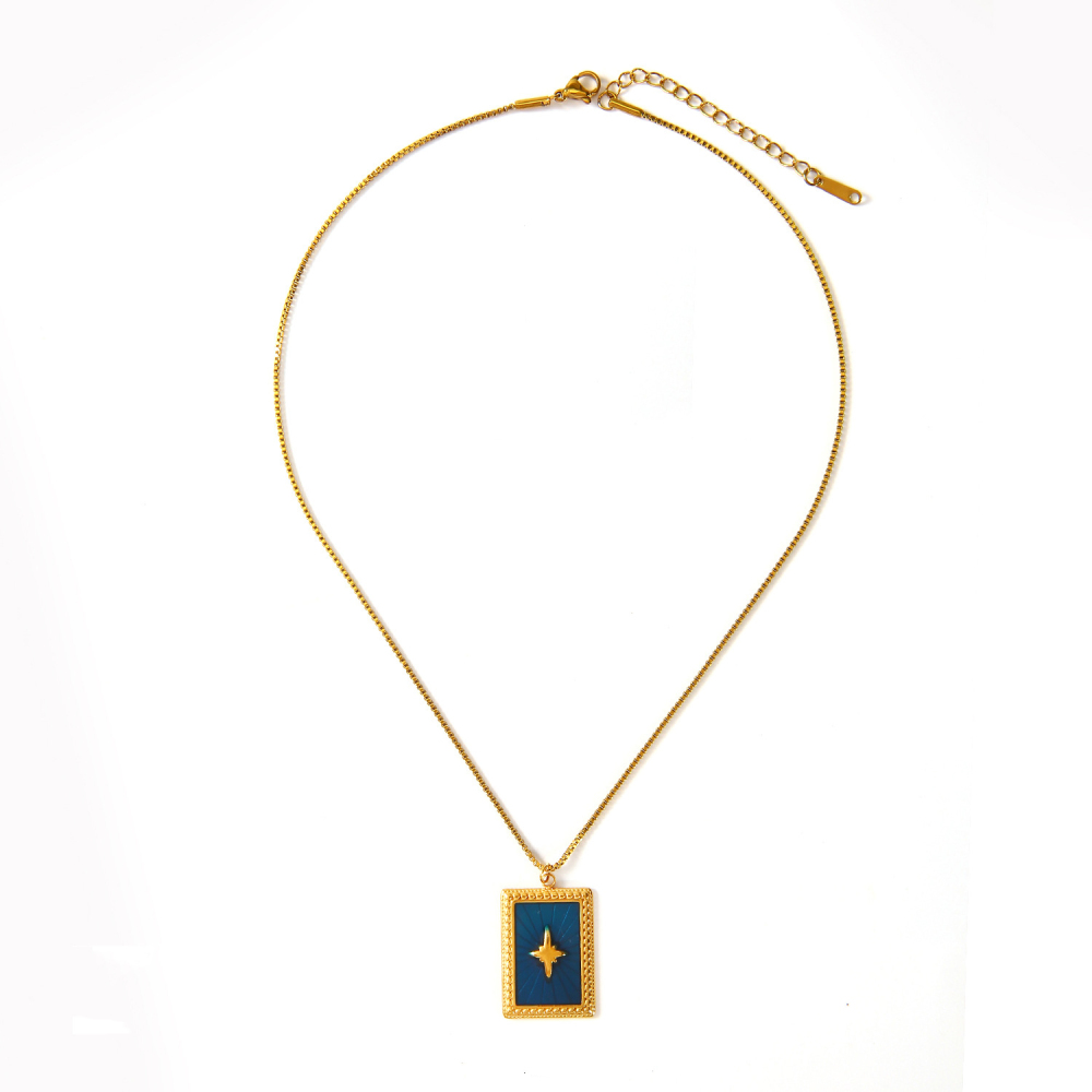 Ethnic wave pendant ruby mixed with seed beads necklace