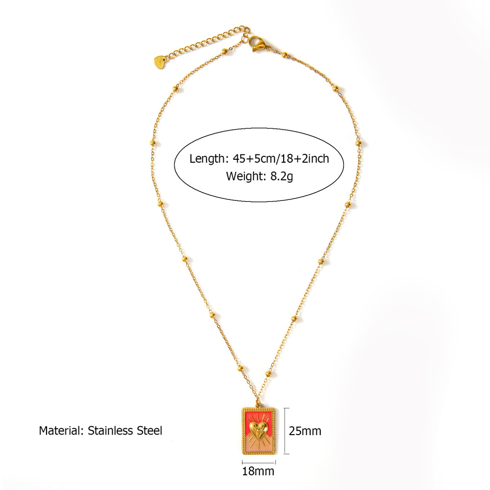 Ethnic wave pendant ruby mixed with seed beads necklace