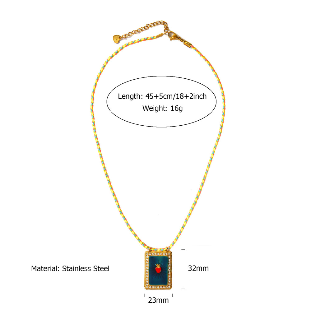 Ethnic wave pendant ruby mixed with seed beads necklace