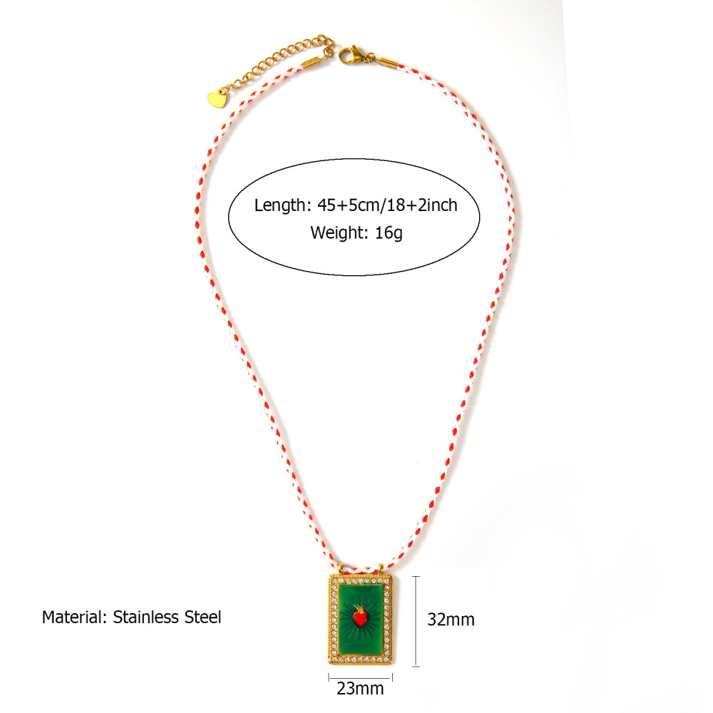 Ethnic wave pendant ruby mixed with seed beads necklace