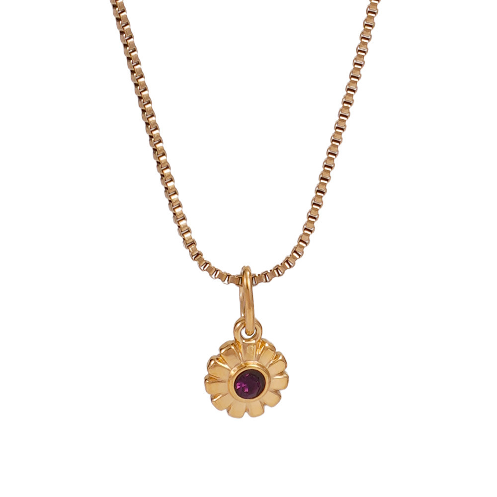 French Heart Pearl Pendant Necklace Stainless Steel in 18K Gold