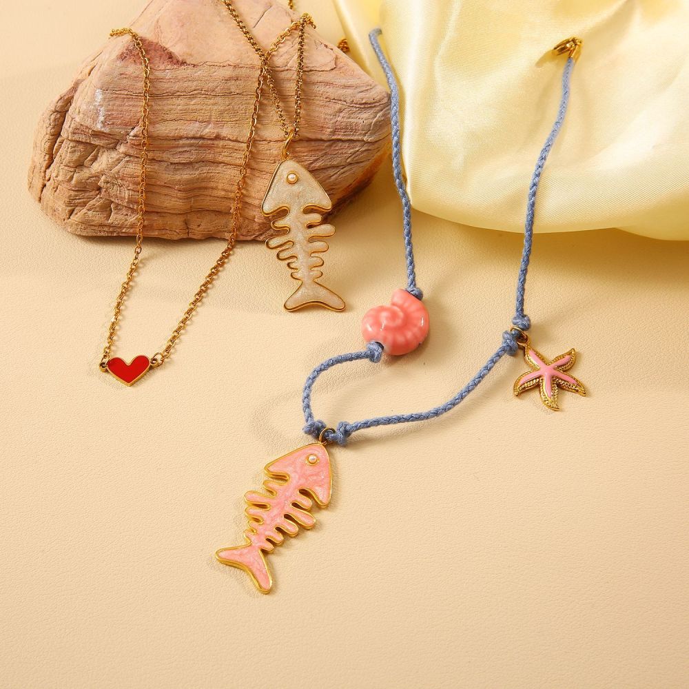 Hypoallergenic 18k Western Cowboy with Interesting Charm Necklace