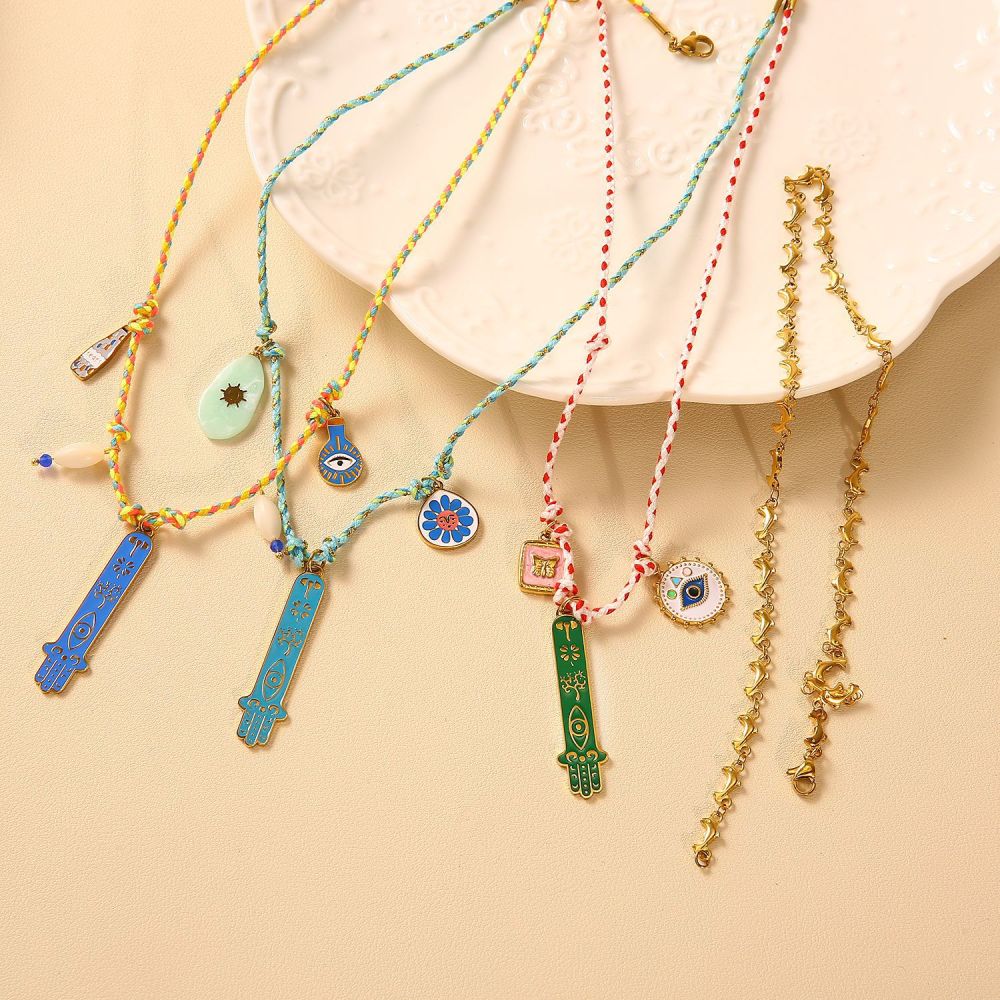 Hypoallergenic 18k Western Cowboy with Interesting Charm Necklace