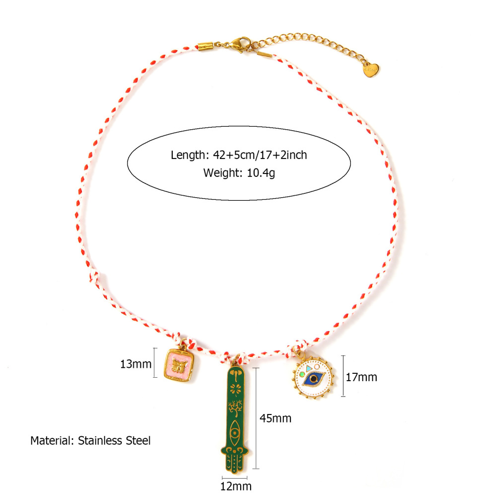 Hypoallergenic 18k Western Cowboy with Interesting Charm Necklace