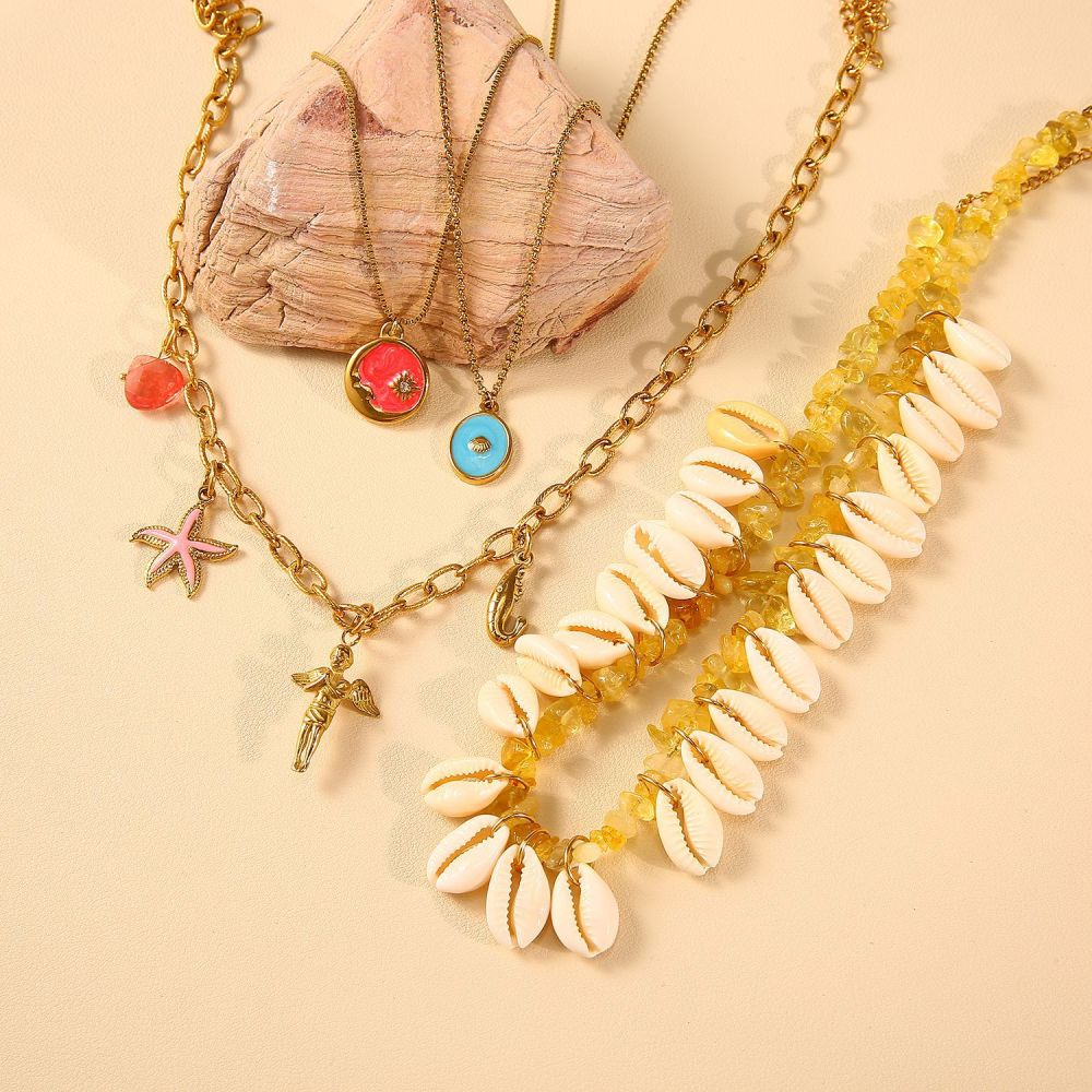 Hypoallergenic 18k Western Cowboy with Interesting Charm Necklace