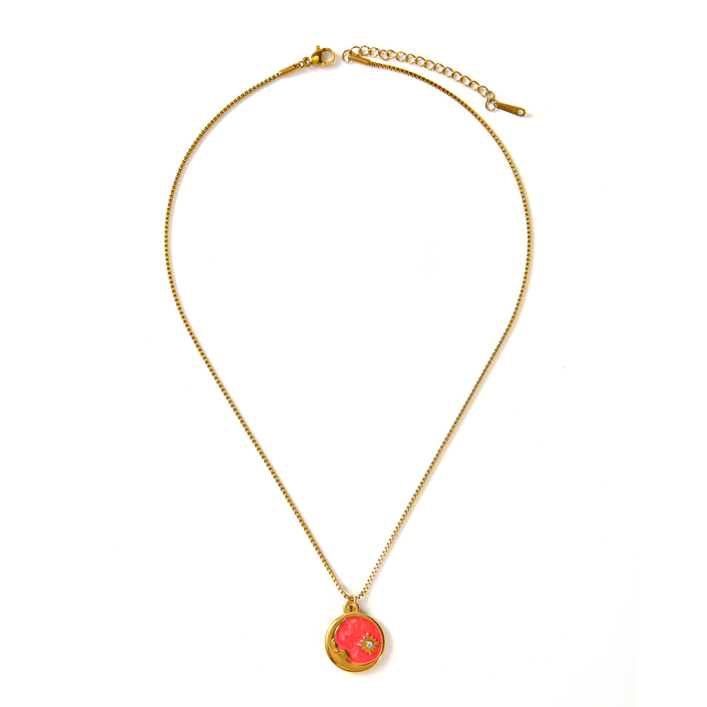 Hypoallergenic 18k Western Cowboy with Interesting Charm Necklace