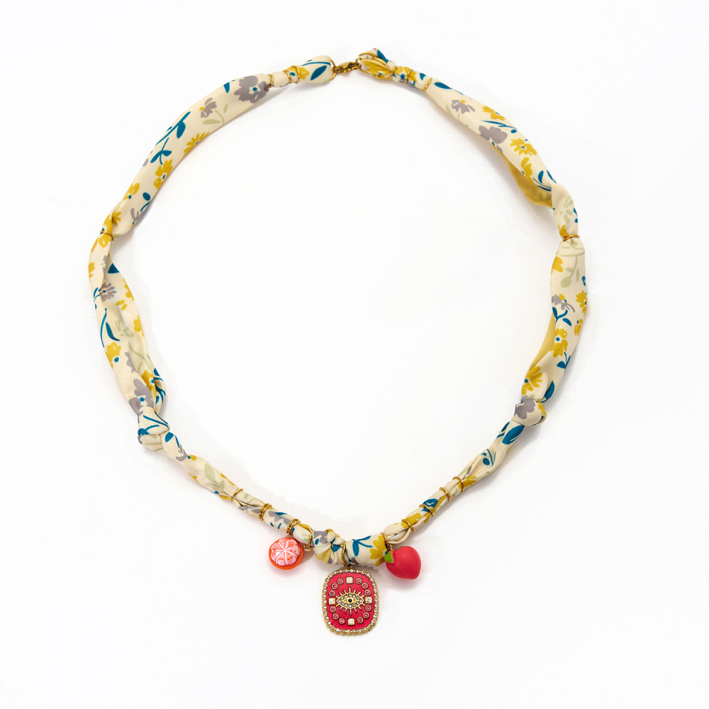 Hypoallergenic 18k Western Cowboy with Interesting Charm Necklace