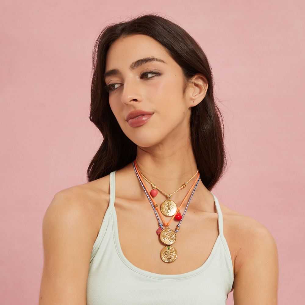 Hypoallergenic 18k Western Cowboy with Interesting Charm Necklace