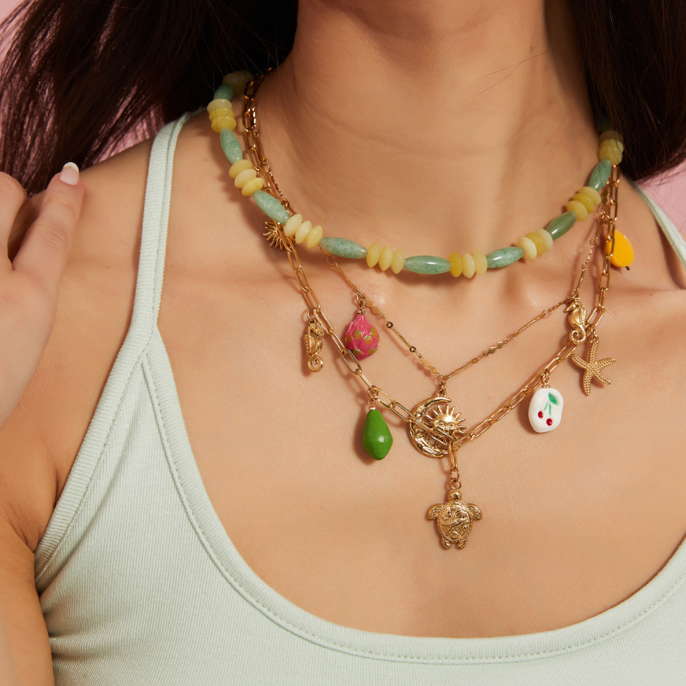 Hypoallergenic 18k Western Cowboy with Interesting Charm Necklace