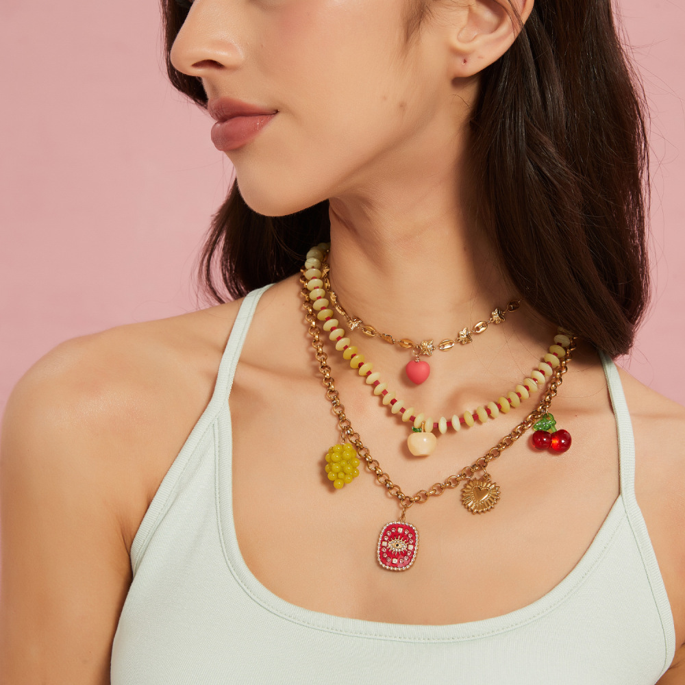 Hypoallergenic 18k Western Cowboy with Interesting Charm Necklace