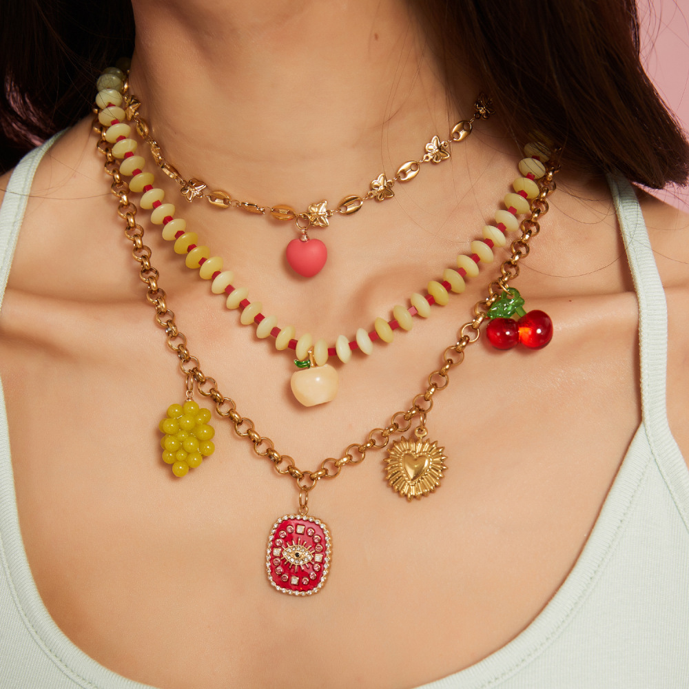 Hypoallergenic 18k Western Cowboy with Interesting Charm Necklace