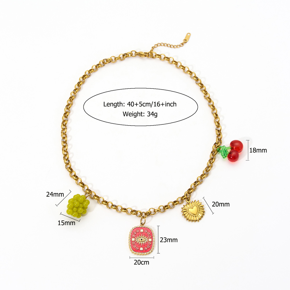 Hypoallergenic 18k Western Cowboy with Interesting Charm Necklace