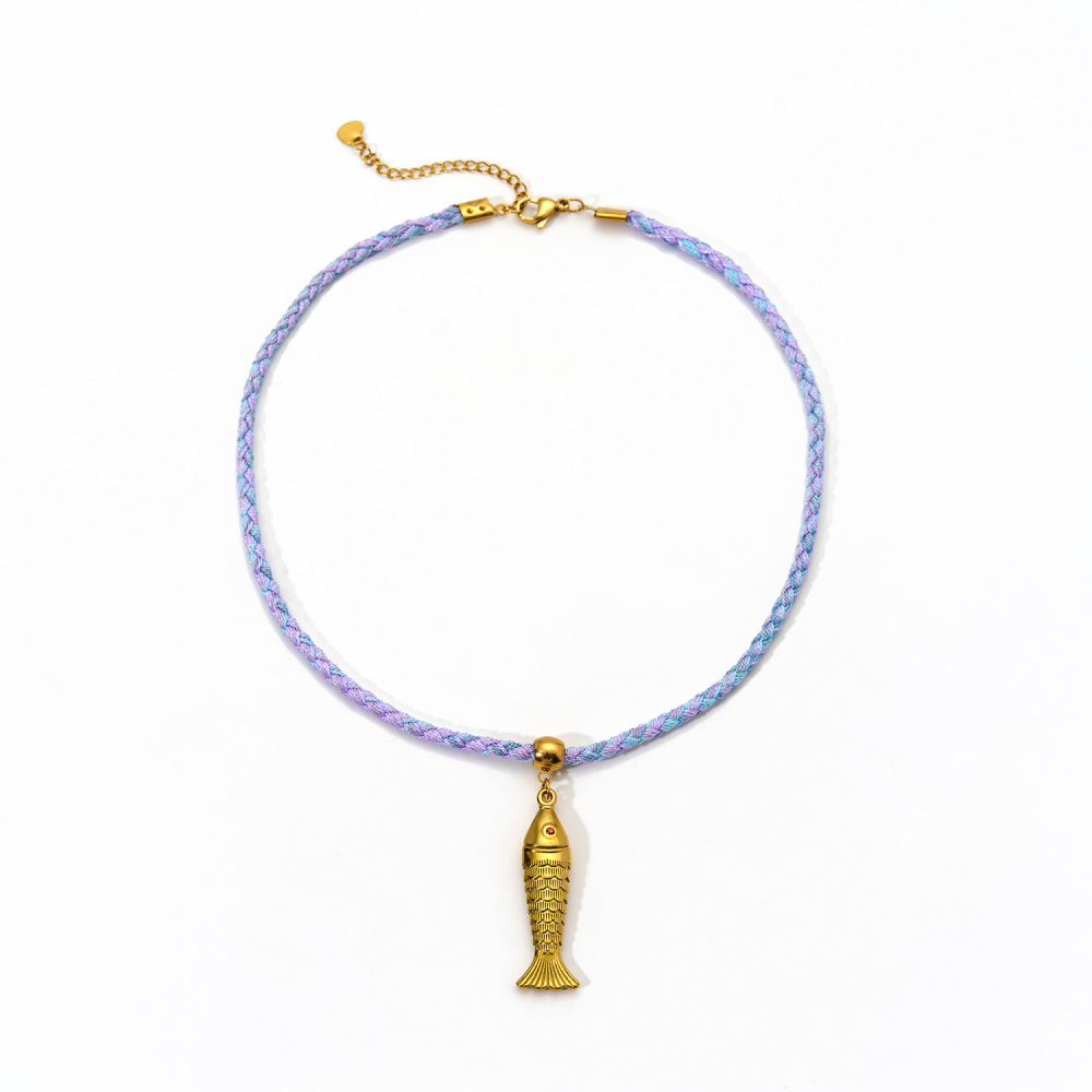 Hypoallergenic 18k Western Cowboy with Interesting Charm Necklace