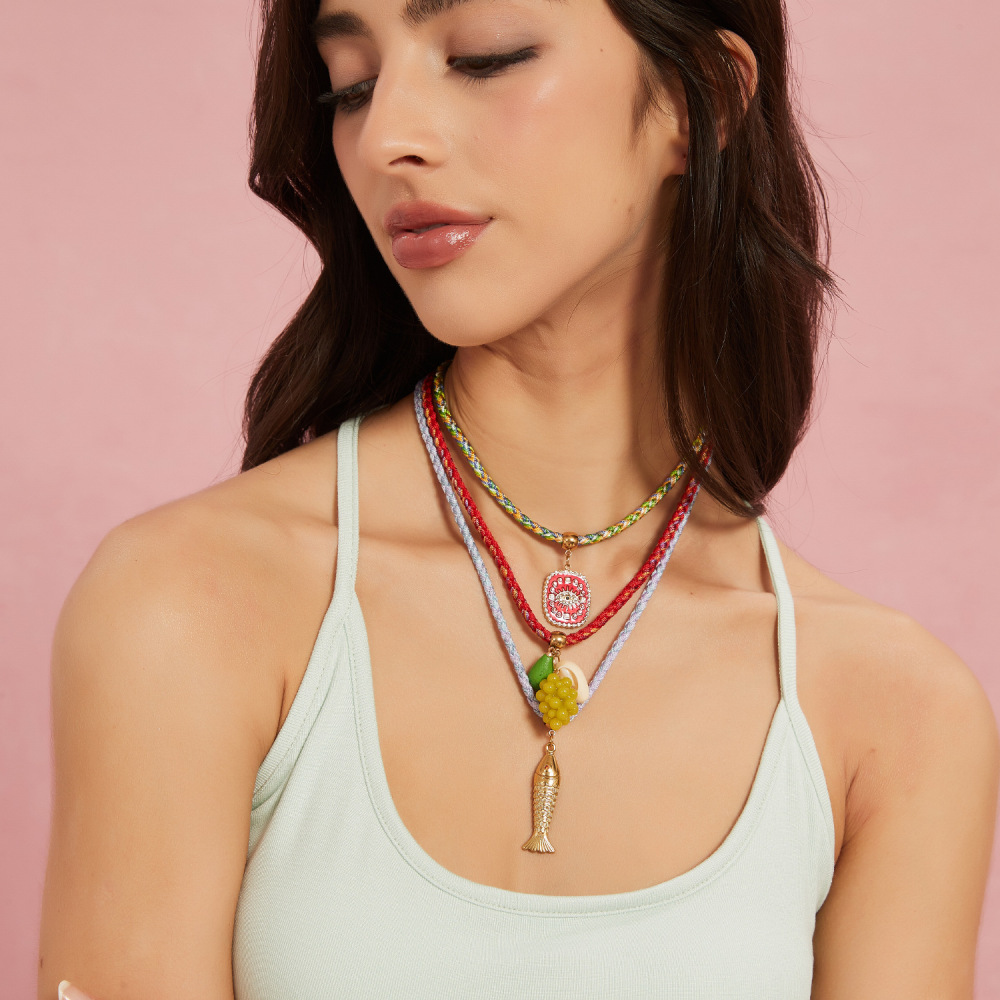 Hypoallergenic 18k Western Cowboy with Interesting Charm Necklace