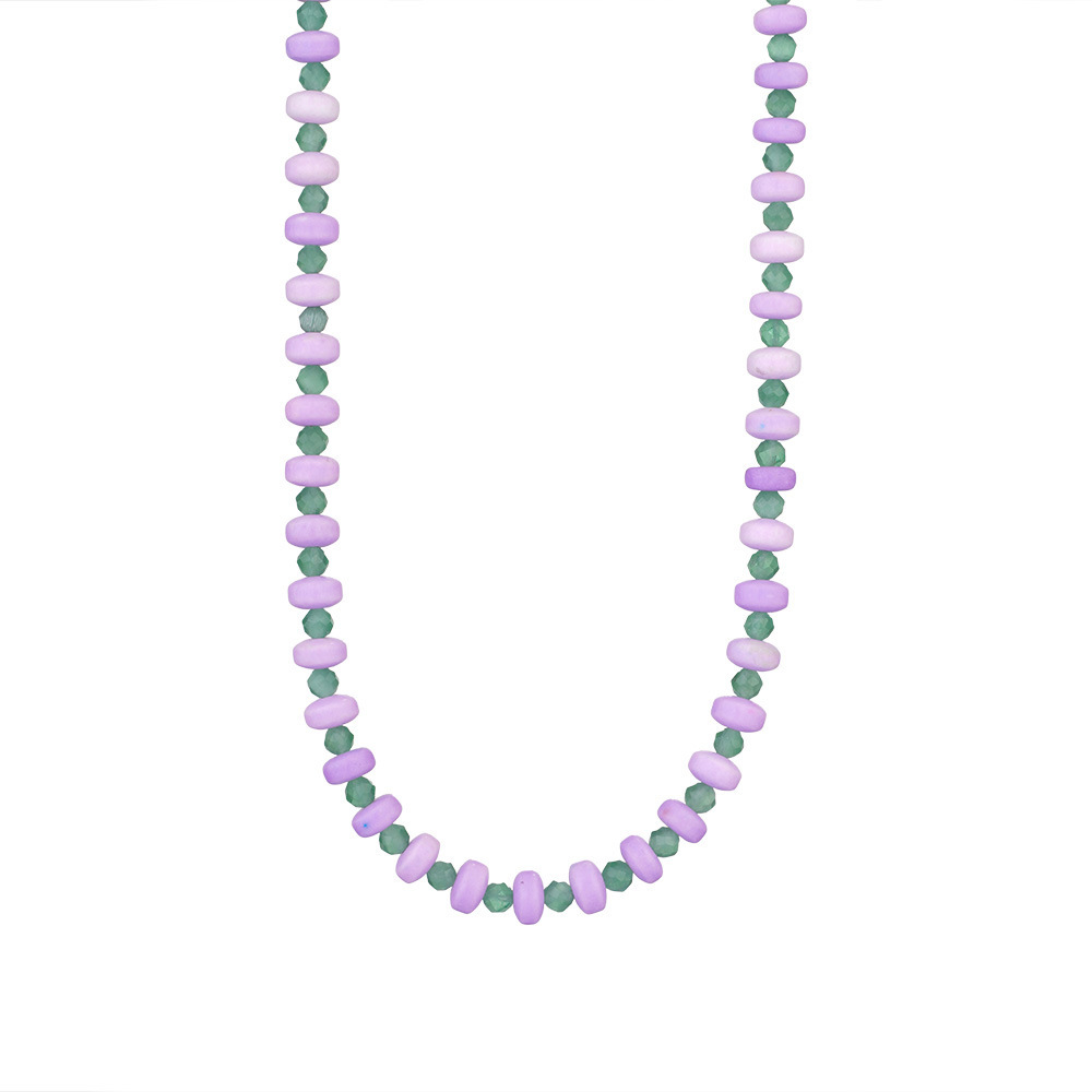 Minimalist Red Bead Choker Necklace in 18k Gold PVD Coated Stainless Steel