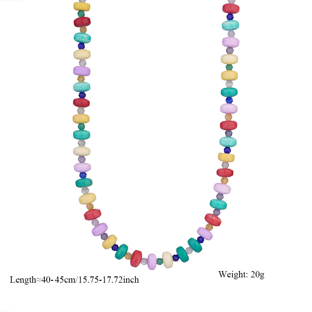 Minimalist Red Bead Choker Necklace in 18k Gold PVD Coated Stainless Steel