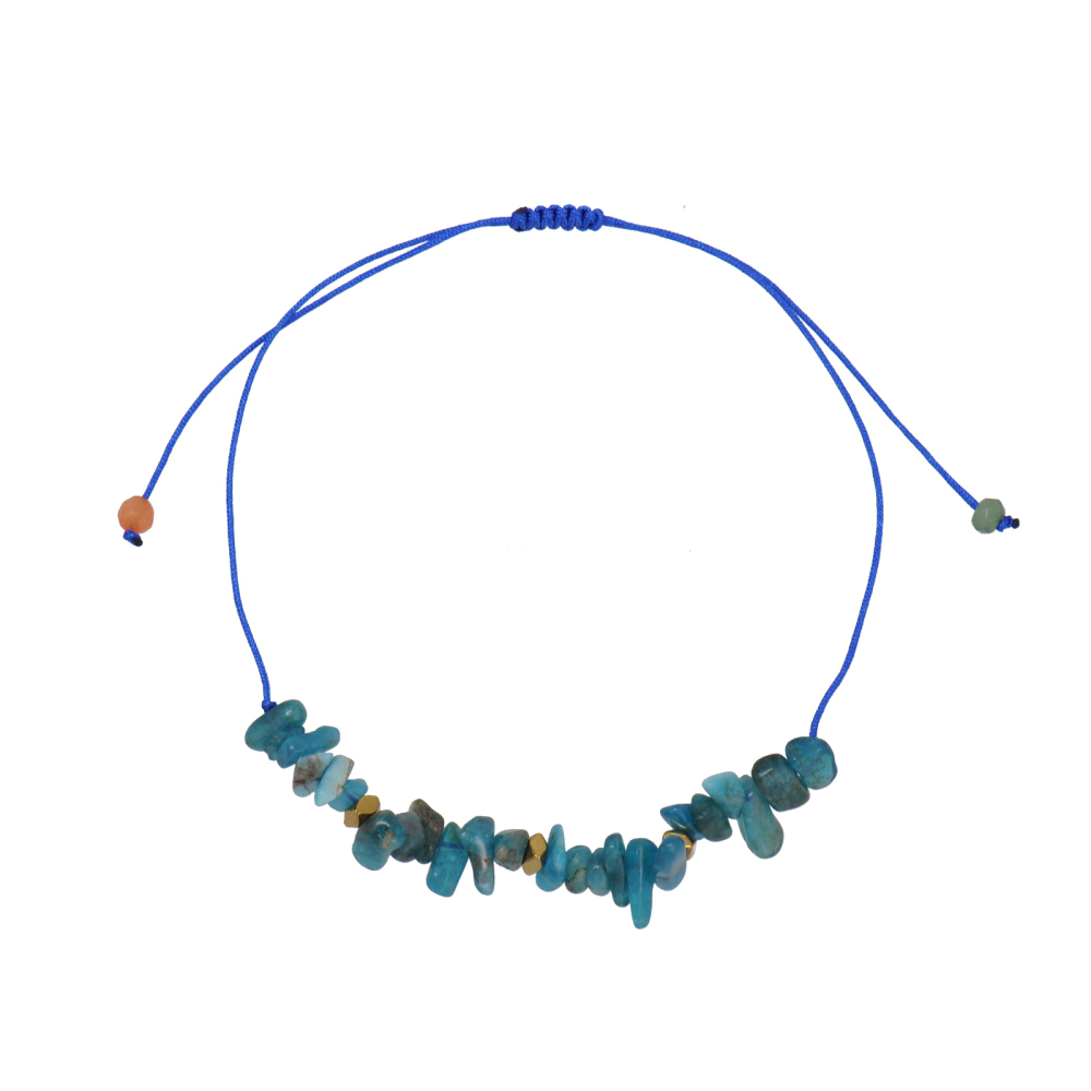 Wholesale Irregular Natural Crystal Bead Cord Bracelets with Ajustable Sliding Knot