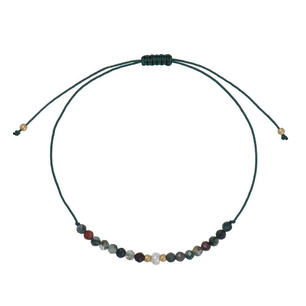 Adjustable bracelet made from various natural crystal, available in 5 styles