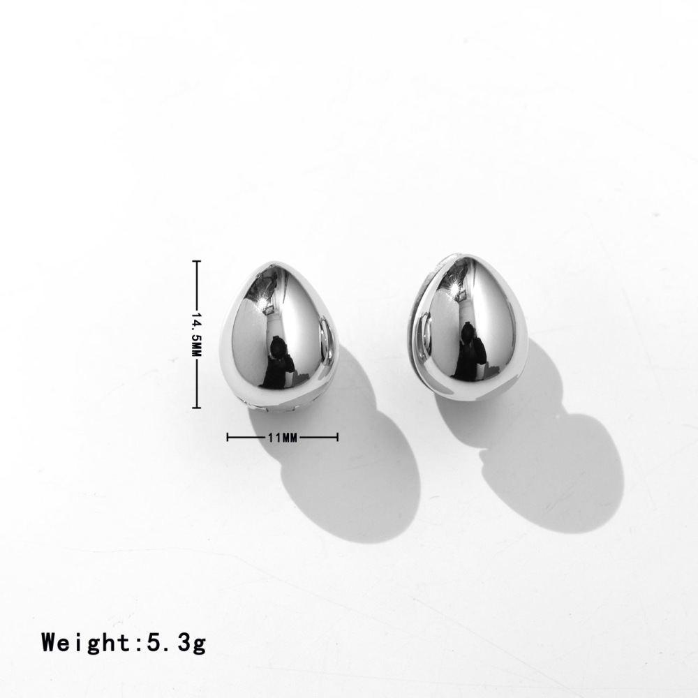 Stainless Steel With Yellow Gold PVD-Plated Dome Huggies Earrings