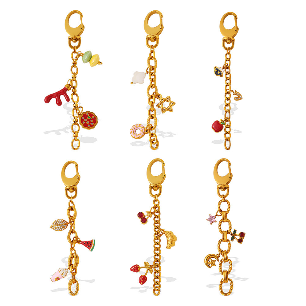 DIY Charm Chain Base with Lobster Clasp in PVD Stainless Steel 18K Gold