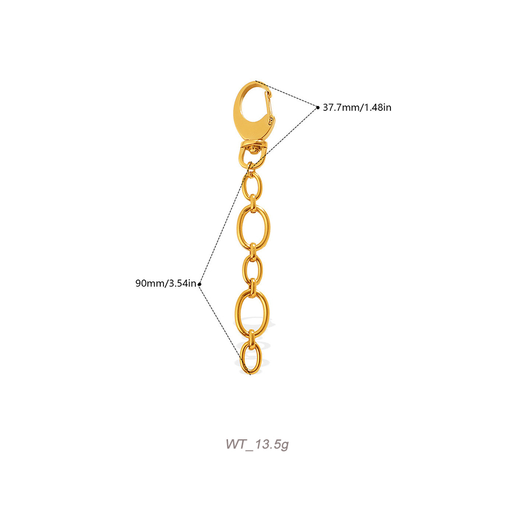 DIY Charm Chain Base with Lobster Clasp in PVD Stainless Steel 18K Gold