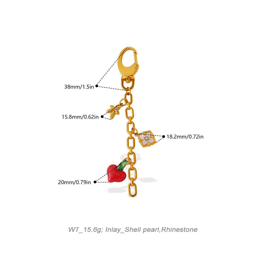 DIY Charm Chain Base with Lobster Clasp in PVD Stainless Steel 18K Gold