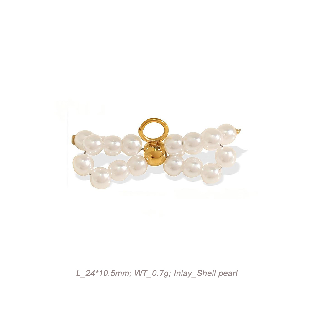 Mixed Theme CZ Charm Pendant in 18K Gold PVD Stainless Steel