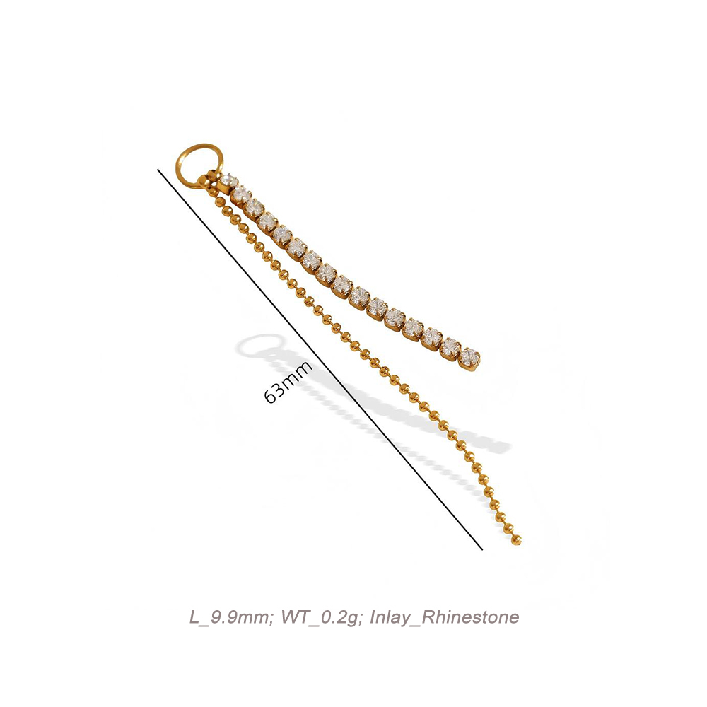 Mixed Theme CZ Charm Pendant in 18K Gold PVD Stainless Steel