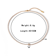Necklaces-Gold white